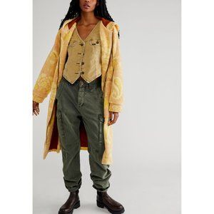 🎉LAST CHANCE🎉 FREE PEOPLE Cozy Printed Blanket Hoodie / Sunset Combo